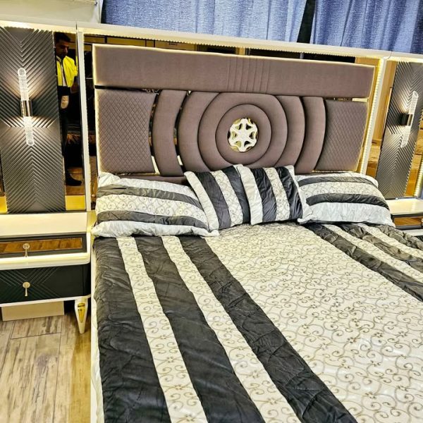 King size bed 2 side tables 1 dressing table 2 +mattress